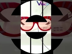 AS104 Kadınlar için kare göz şekli asetat çerçeve güneş gözlüğü % 100 UV koruması