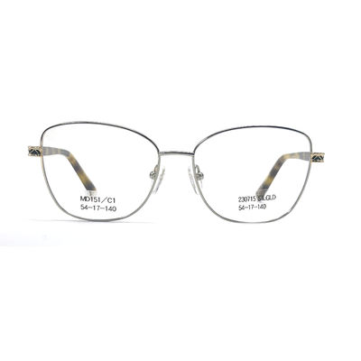 İyi bir fiyat. MD151 Kadınların 54mm genişliğinde lensleri olan metal optik çerçeveler çevrimiçi