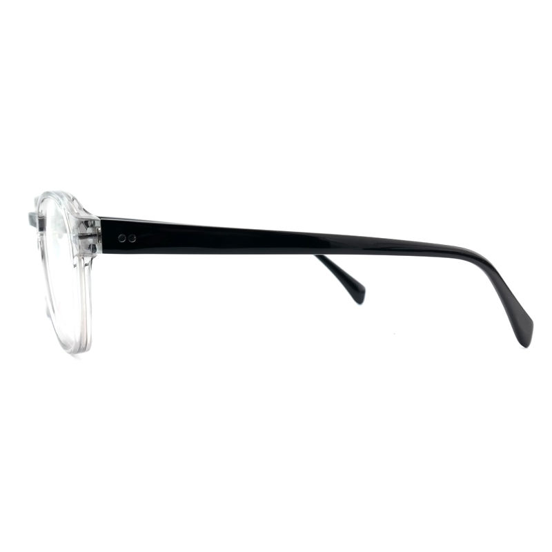 FP2616 Moda Asetat Optik Çerçeve Unisex Tam Kenar Yuvarlak Özel Renk