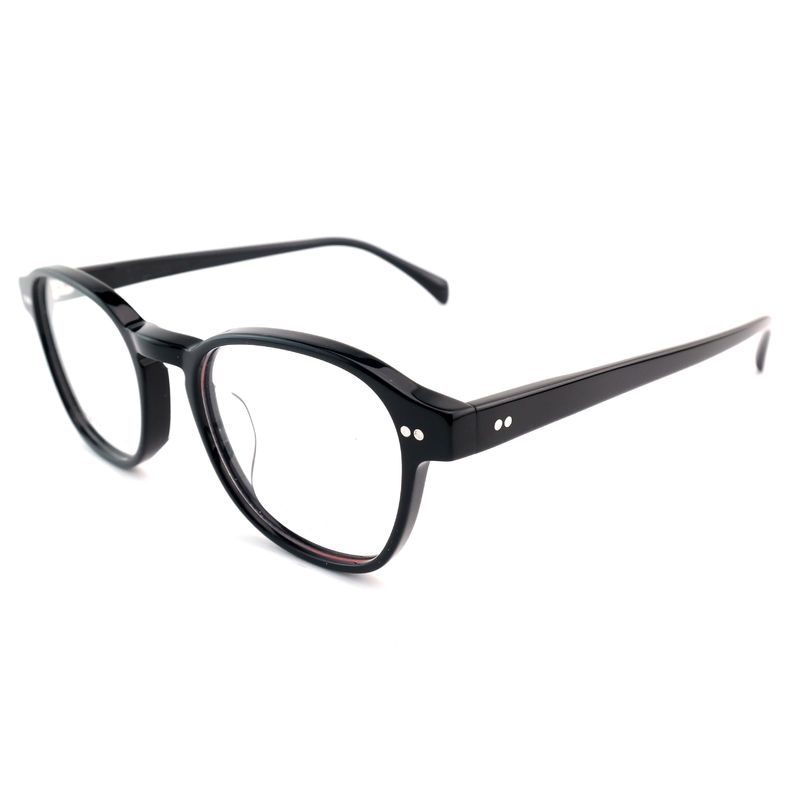 FP2616 Moda Asetat Optik Çerçeve Unisex Tam Kenar Yuvarlak Özel Renk