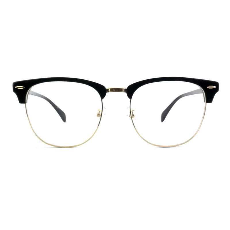 FP2648 Klasik Asetat Metal Gözlükler Vintage Kare Unisex Çerçeve Gözlükler