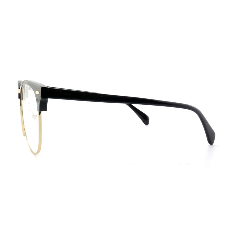 FP2648 Klasik Asetat Metal Gözlükler Vintage Kare Unisex Çerçeve Gözlükler