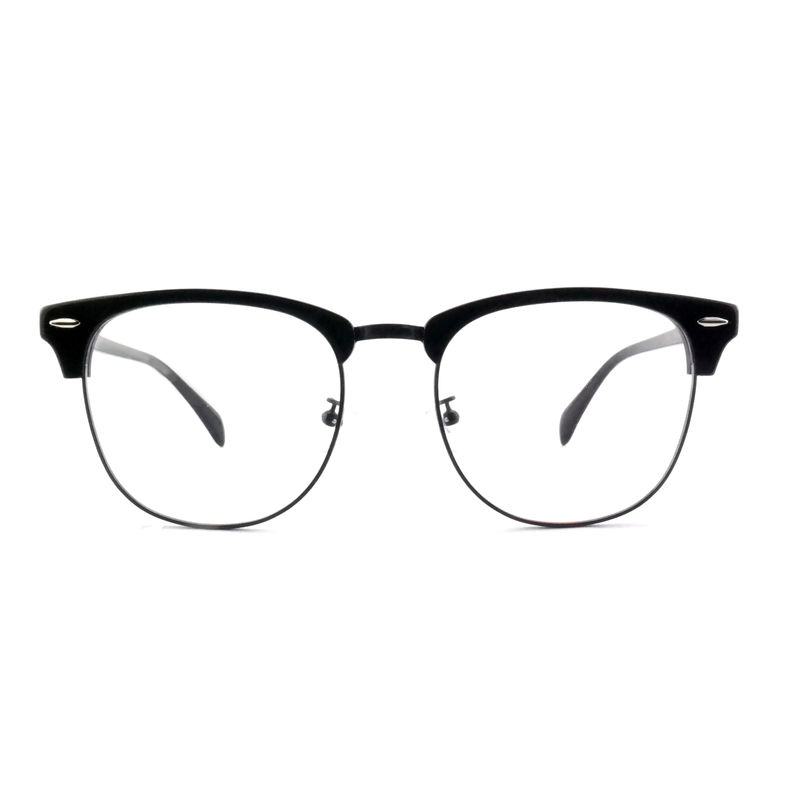 FP2648 Klasik Asetat Metal Gözlükler Vintage Kare Unisex Çerçeve Gözlükler