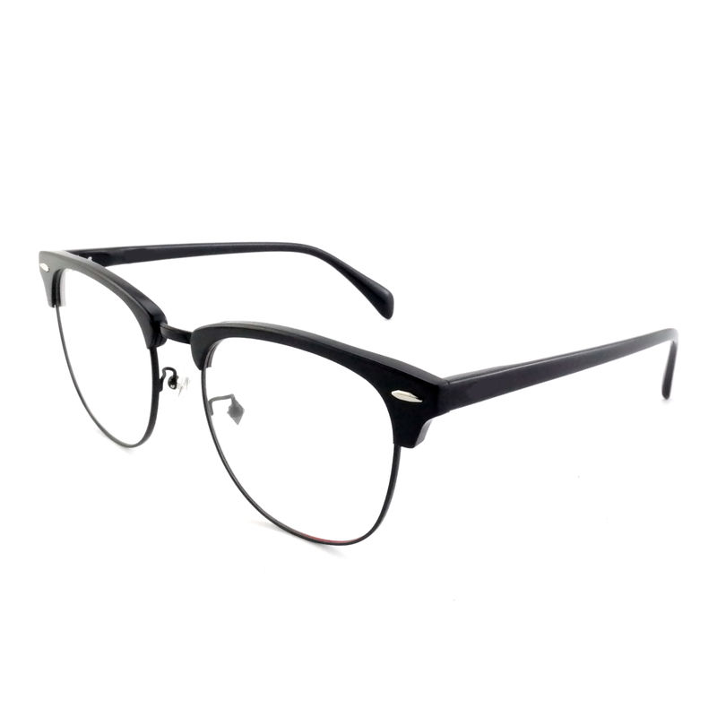 FP2648 Klasik Asetat Metal Gözlükler Vintage Kare Unisex Çerçeve Gözlükler