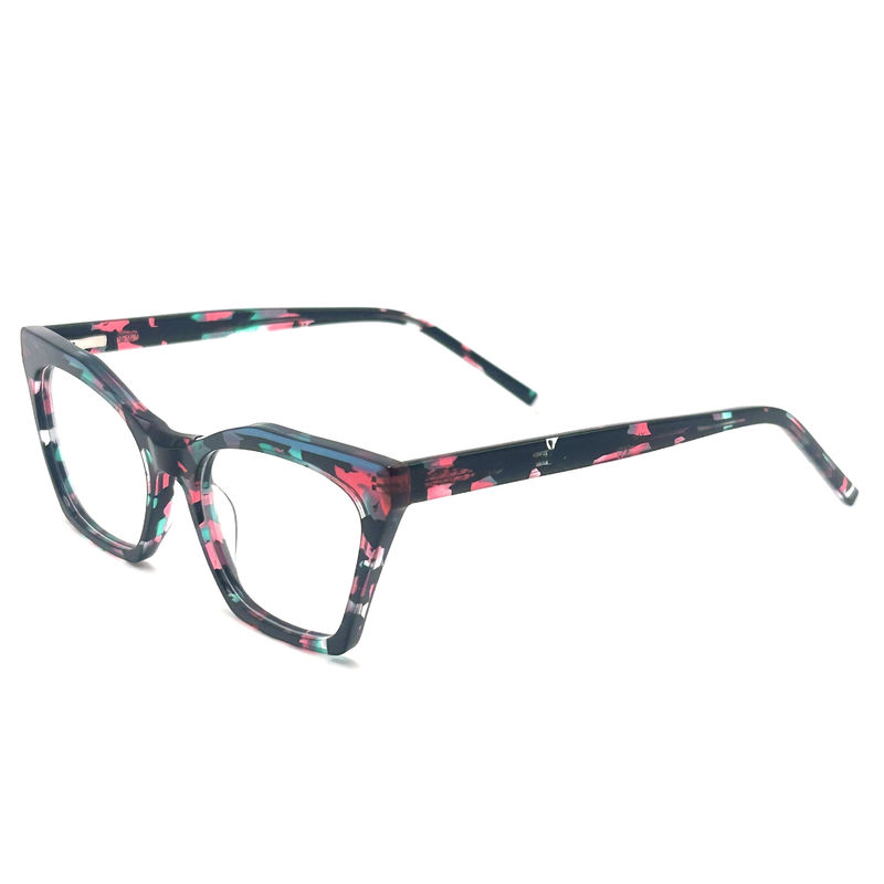 AD183 Tüm Gün Konforu için Şık Asetat Optik Çerçeve Optik Gözlük Gözlük