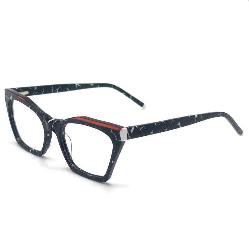 AD183 Tüm Gün Konforu için Şık Asetat Optik Çerçeve Optik Gözlük Gözlük