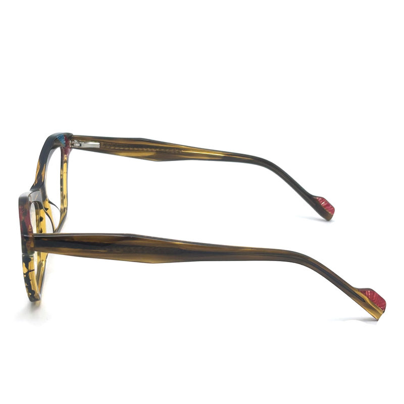 AD185 Tüm Gün Konforu için Şık Asetat Optik Çerçeve Optik Gözlük Gözlük