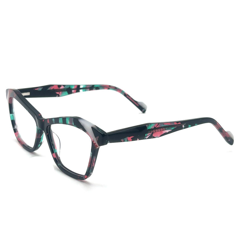 AD185 Tüm Gün Konforu için Şık Asetat Optik Çerçeve Optik Gözlük Gözlük