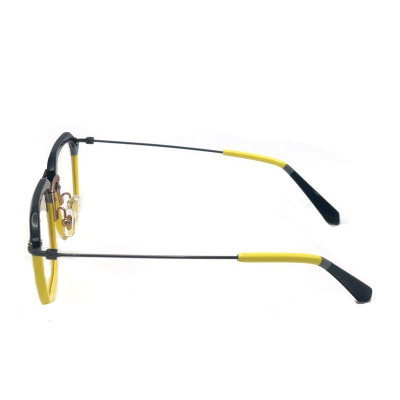 BD124 Özel Çerçeve Renk Asetat Metal Çerçeveler 142mm Tapınak Uzunluğu ile