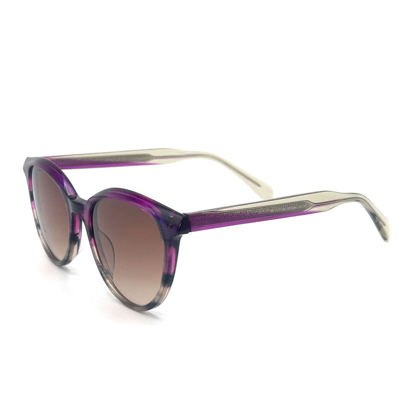 AS065 Modern UV koruması için CR 39 lens malzemesi ile asetat çerçeve güneş gözlüğü