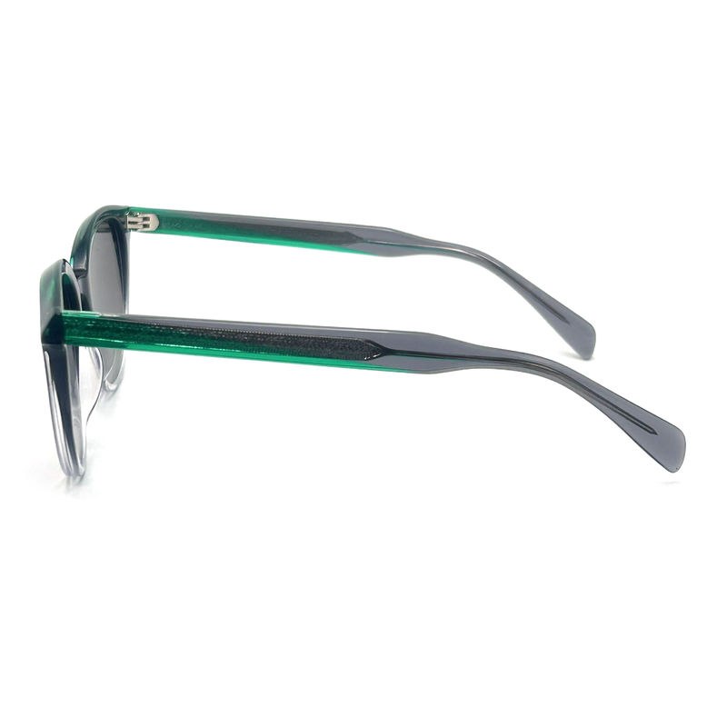 AS065 Modern UV koruması için CR 39 lens malzemesi ile asetat çerçeve güneş gözlüğü