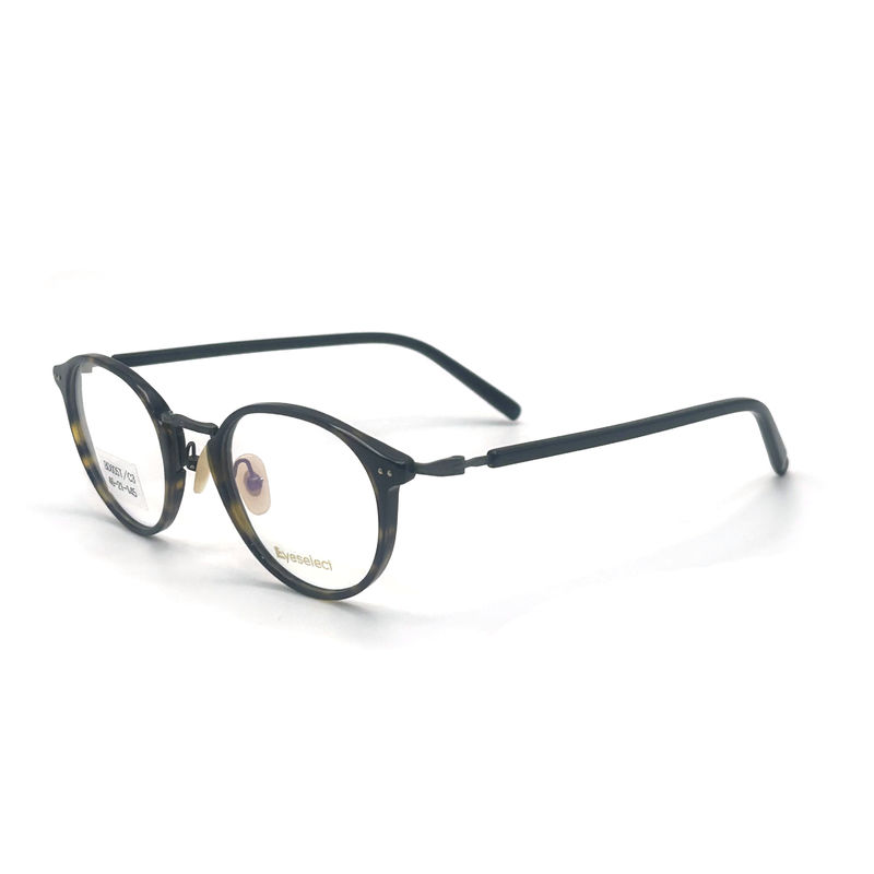 BD004T Erkekler İçin Vintage Tarzı Asetat Metal Çerçeveler - Moda Gözlükleri