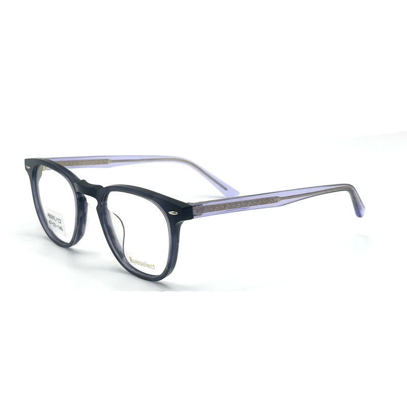AD015 Moda İleri Görünümleri İçin Özel Özelliklere Sahip Yuvarlak Asetat Optik Çerçeve