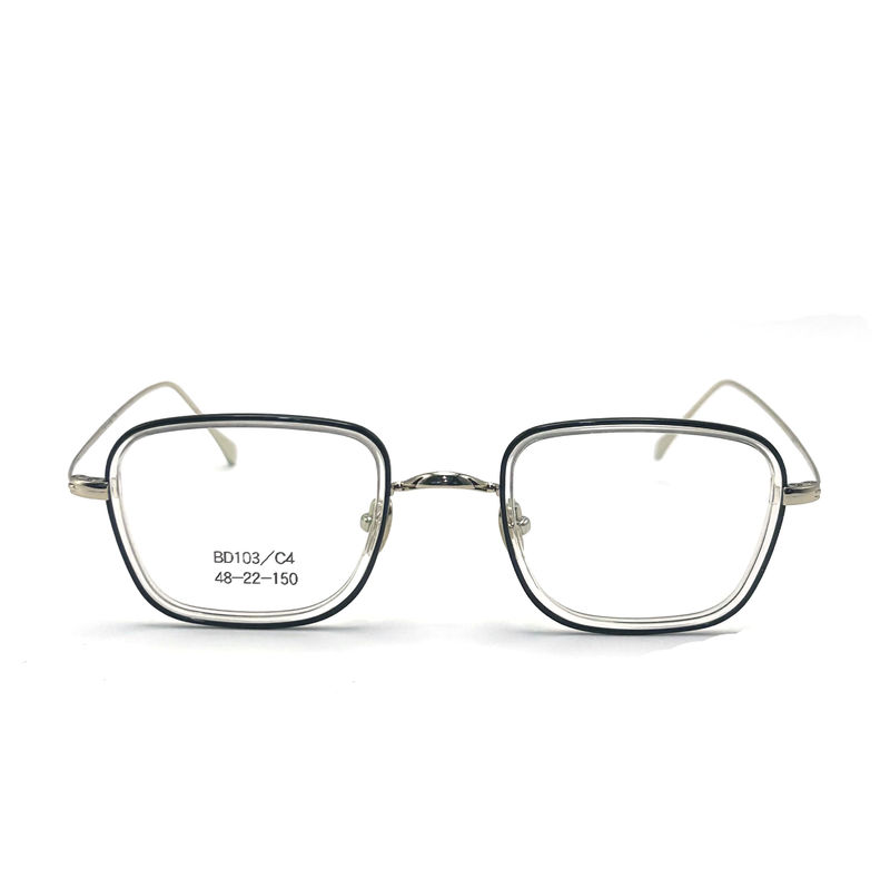 BD103 Özel Çerçeve Renk kare asetat metal çerçeveler - Üst Kalite