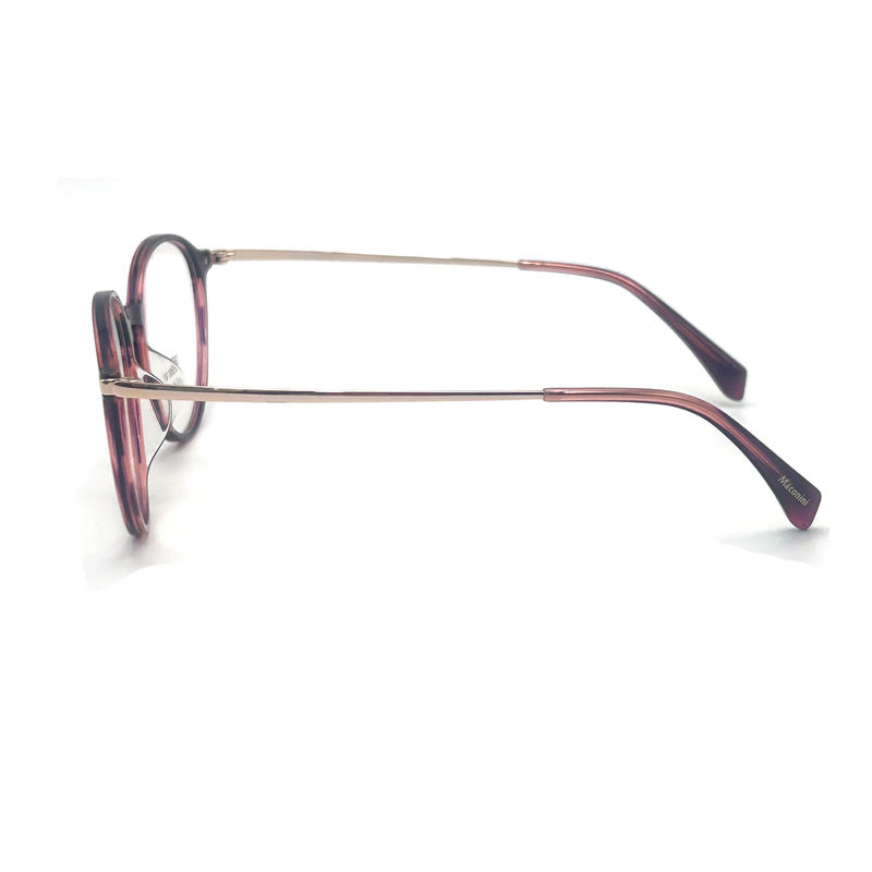 OPT SUN001 Yüksek esneklik templesli asetat optik çerçeve trendli yuvarlak stil moda görünüm