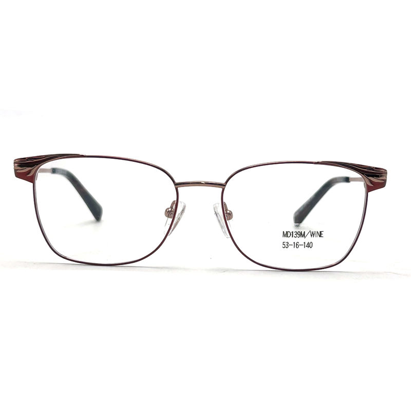 MD139M Kadın Metal Optik Çerçeveleri 53-16-140 Boyutlu Moda Görünümü