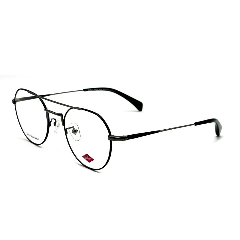 FM3221 Yuvarlak Unisex Paslanmaz Çelik Optik Çerçeveler 50-20-142 Çerçeve Boyutu ile