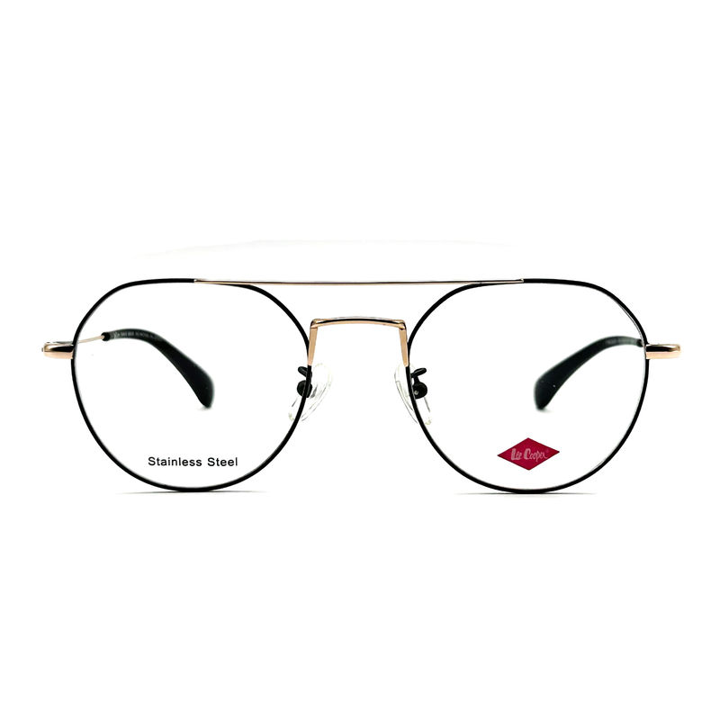 FM3221 Yuvarlak Unisex Paslanmaz Çelik Optik Çerçeveler 50-20-142 Çerçeve Boyutu ile