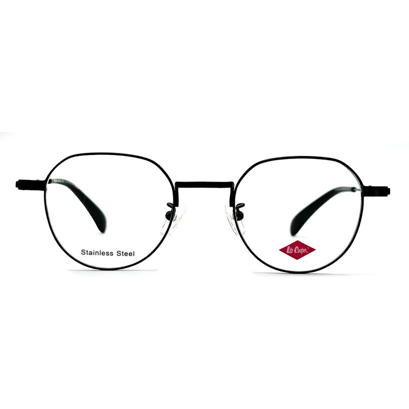 FM3222 Kare Unisex Paslanmaz Çelik Optik Metal Çerçeve Boyutu 46-21-142
