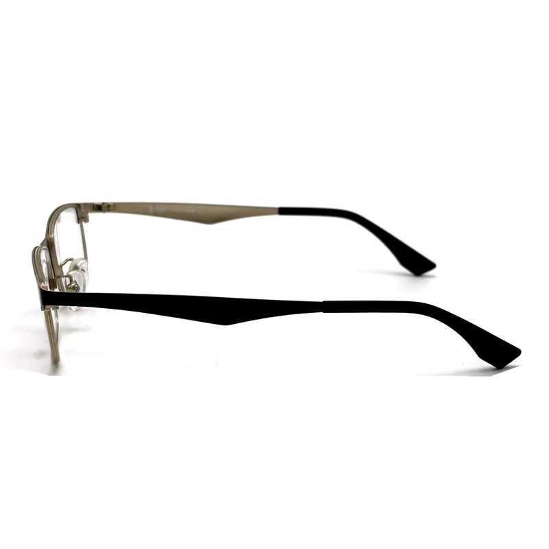 FM7077 Dikdörtgen Paslanmaz Çelik Optik Çerçeveler 54-17-140 140 mm uzunluğundaki büyüklük