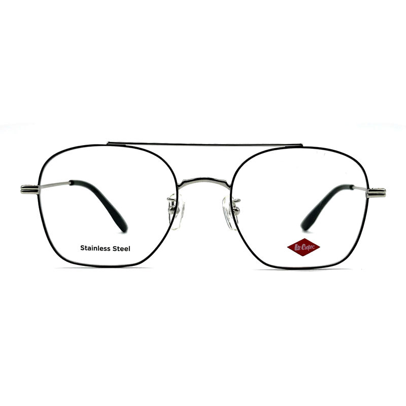 FM7112 Kare Unisex Optik Metal Çerçeve Paslanmaz Çelik Boyutu 53-20-145