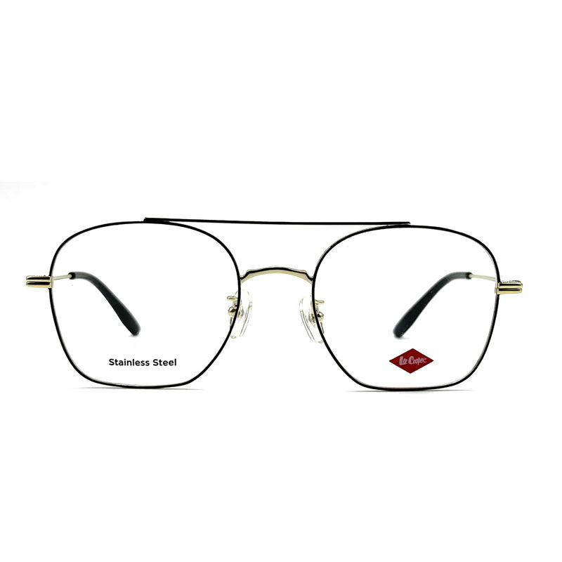 FM7112 Kare Unisex Optik Metal Çerçeve Paslanmaz Çelik Boyutu 53-20-145