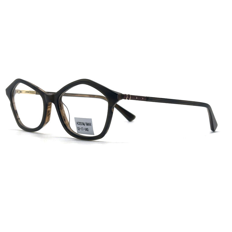 AD201M B2B Alışverişleri için Şık ve Dayanıklı Asetat Optik Çerçeve,OEM/ODM fabrikası