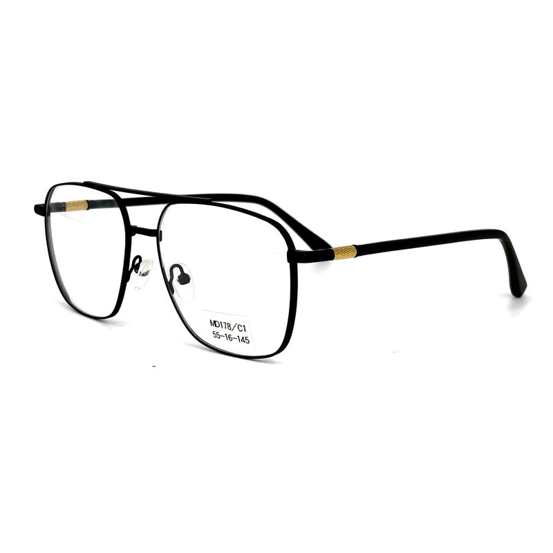 Mükemmel gözlüklere uygun yuvarlak metal optik çerçeveler Facory MD178