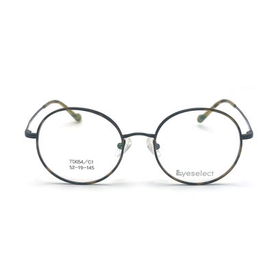 İyi bir fiyat. TD054 Düzenlenebilir Burun Yastıkları ile Yuvarlak Titanyum Çerçeve 52-19-145 Boyut çevrimiçi