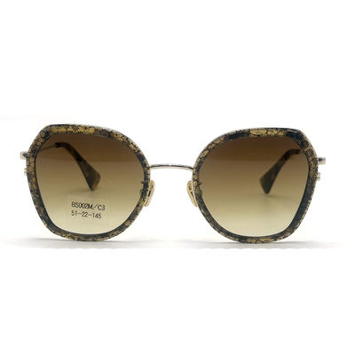 İyi bir fiyat. BS002M Çokgen göz şekli olan asetat metal gözlükler çevrimiçi