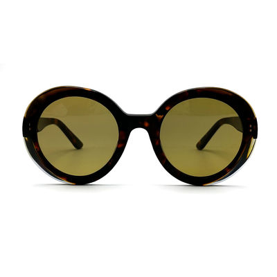 İyi bir fiyat. AS101 Yuvarlak Kadınlar CR 39 Lensli UV Korumalı Asetat Güneş Gözlüğü çevrimiçi